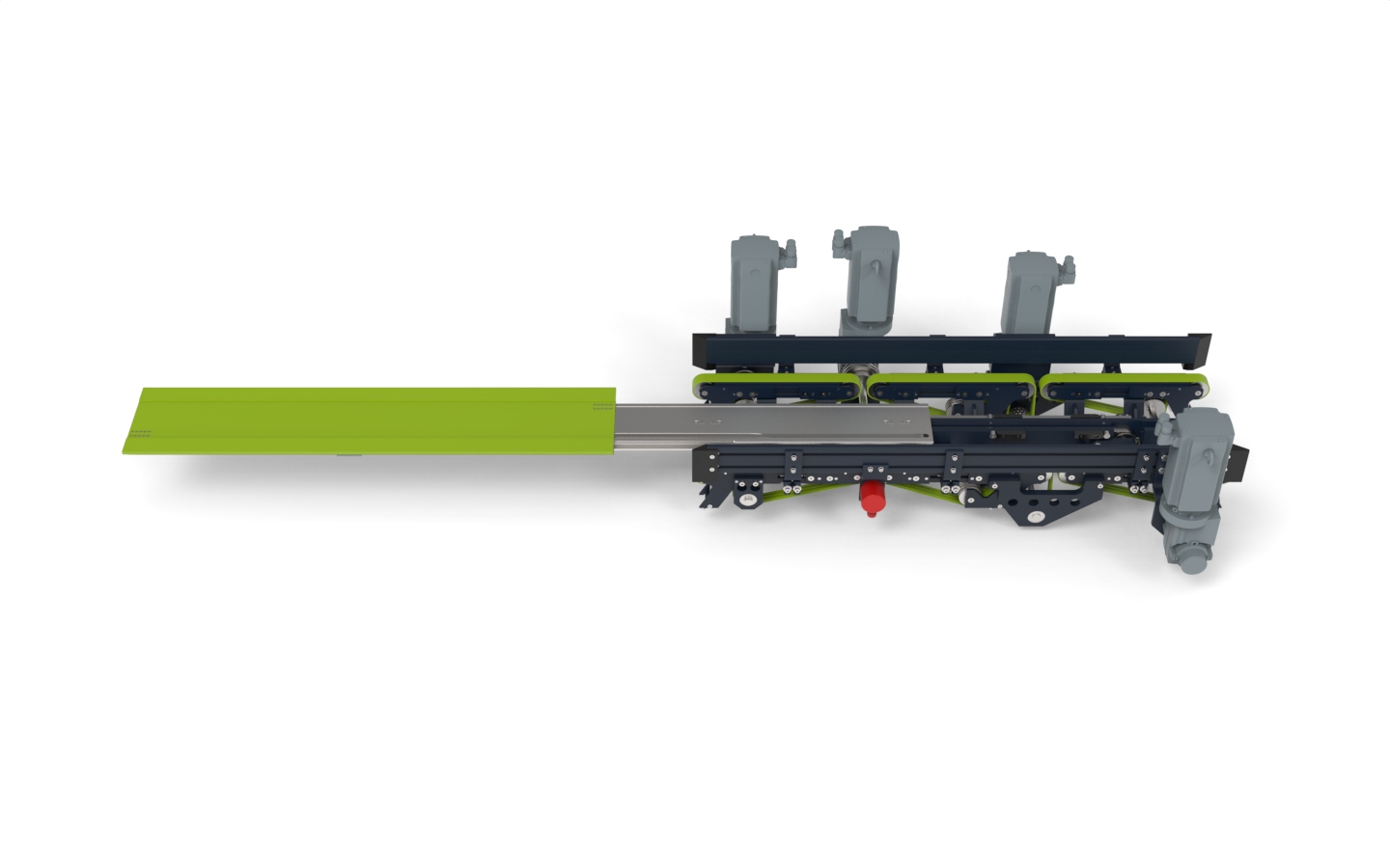 MINILOAD telescopic fork with three belt conveyors.1421