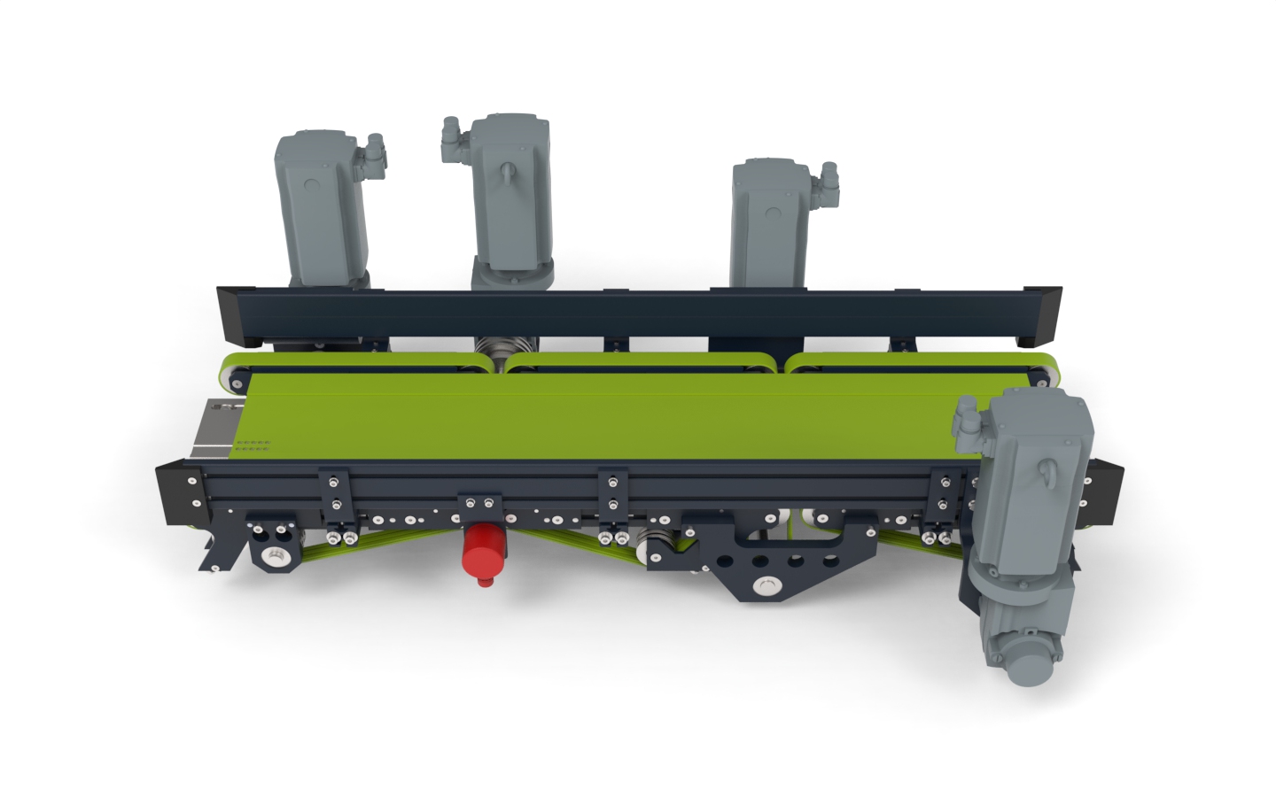 MINILOAD telescopic fork with three belt conveyors.1433